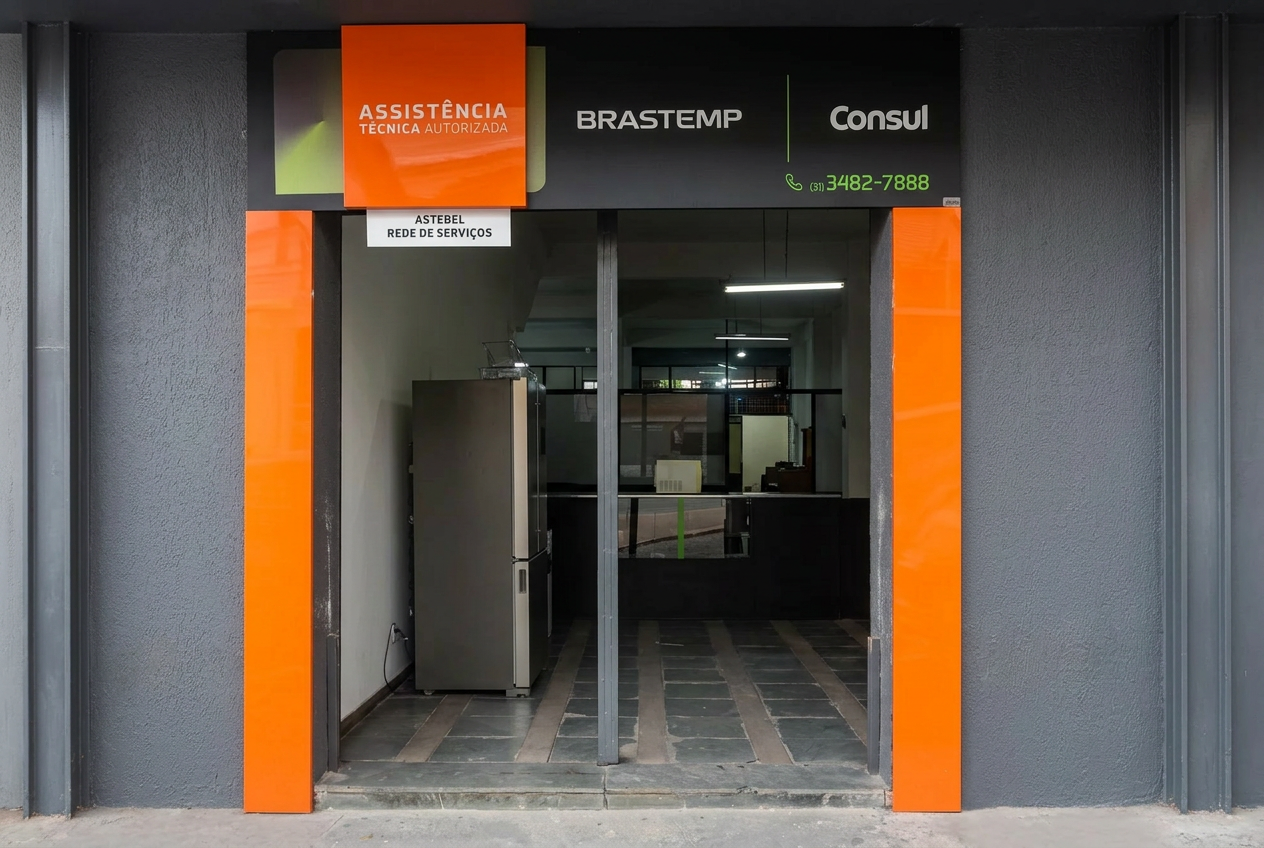 Fachada da Astebel — Assistência Técnica Multimarcas em Belo Horizonte